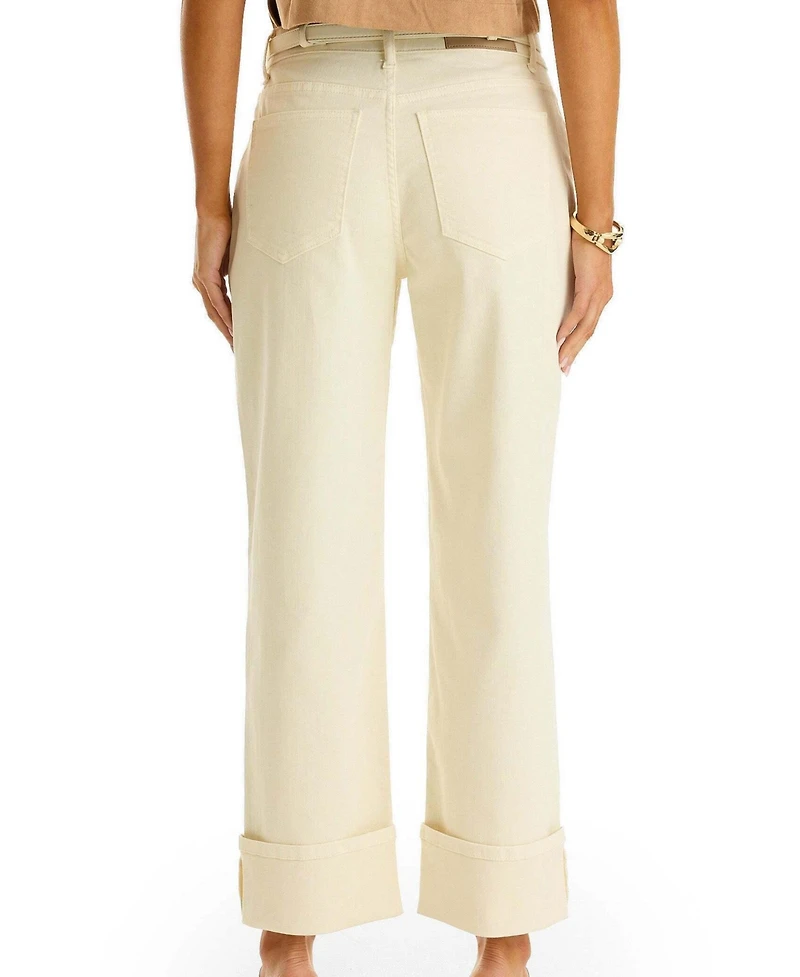The Noli Shop Women's Ren Cropped Cuff Jean
