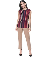 Tommy Hilfiger Women's Sleeveless Striped Crewneck Top