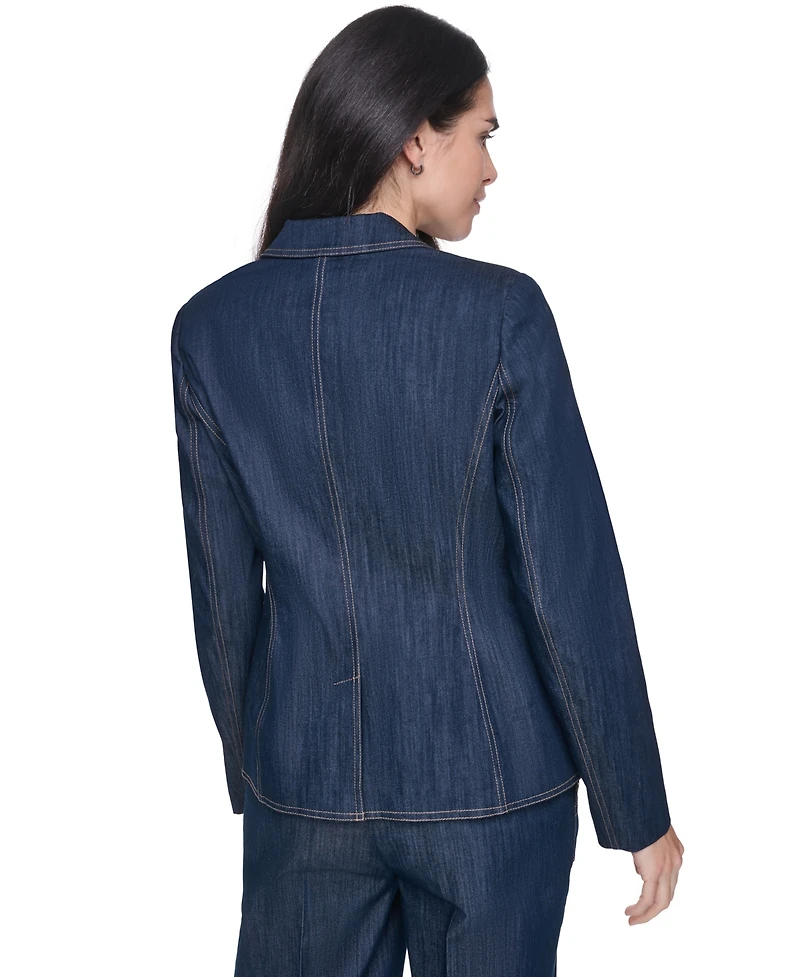 Tommy Hilfiger Women's Notch-Collar One-Button Blazer