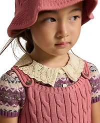 Polo Ralph Lauren Girls' 2T-6X Cable-Knit Cotton Sweater Dress