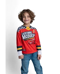 Cars Lightning McQueen Boys' 5 - 12 Athletic Long Sleeve Tee