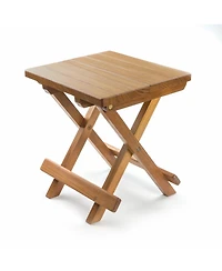 HomeRoots 12" Solid Wood Square End Table