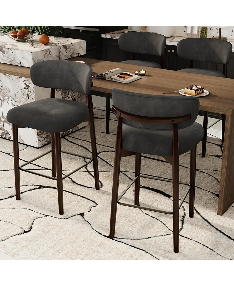 homfan Set of 4 Bar Stools