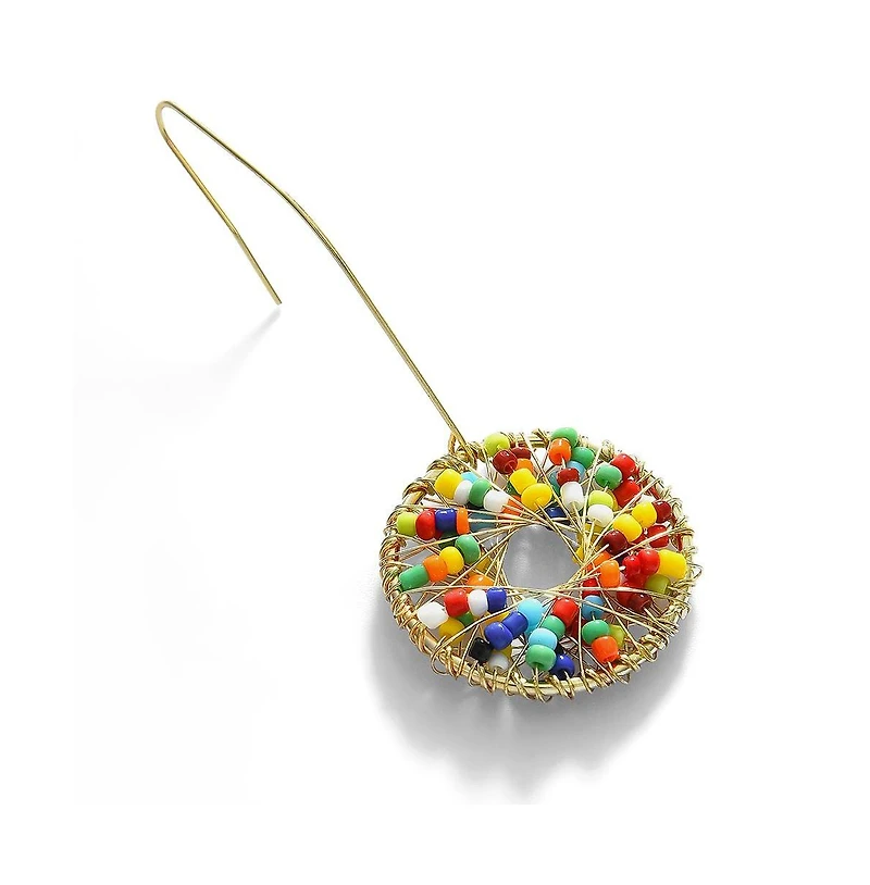 Sohi Women's Bead-Cluster Drop Earrings