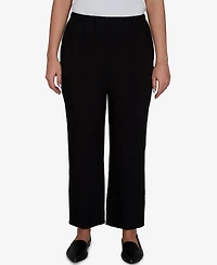 Alfred Dunner Women's Travel Advisory Crinkle Texture Ankle Pant