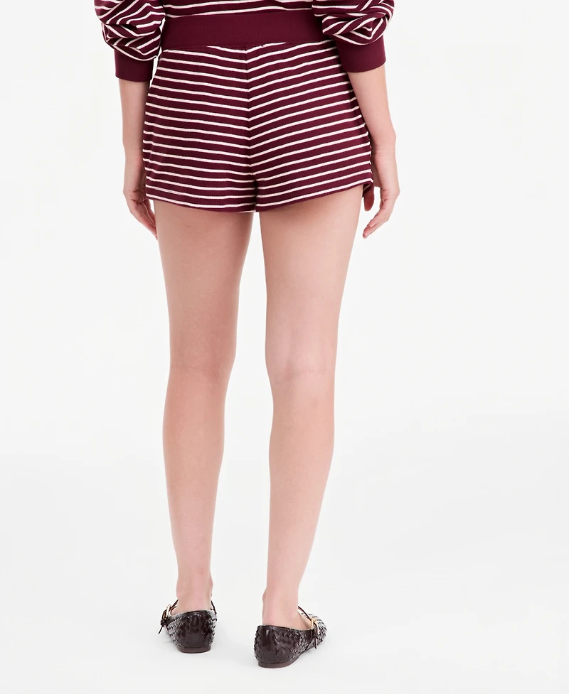 And Now This Women's Stripe Lounge Waffle-Knit Shorts, Macy's Exclusive