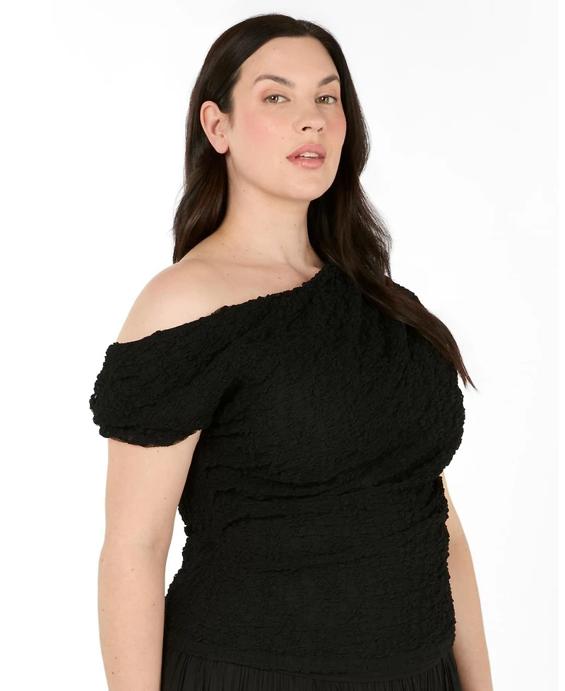 Estelle Women's Gia Lace One-Shoulder Fitted Top