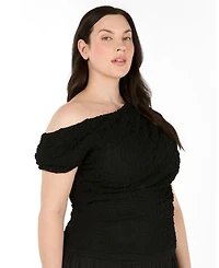 Estelle Women's Gia Lace One-Shoulder Fitted Top