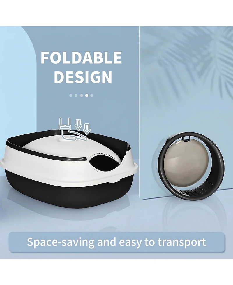 Ruie Dome Covered Cat Litter Box with Lid Grate and Air Freshener