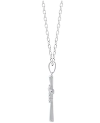 Diamond Cross 18" Cross Pendant Necklace (1/10 ct. t.w.) in Sterling Silver