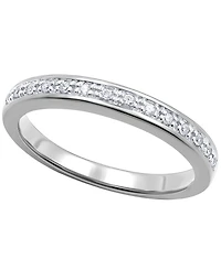 Diamond Band Ring (1/10 ct. t.w.) Sterling Silver
