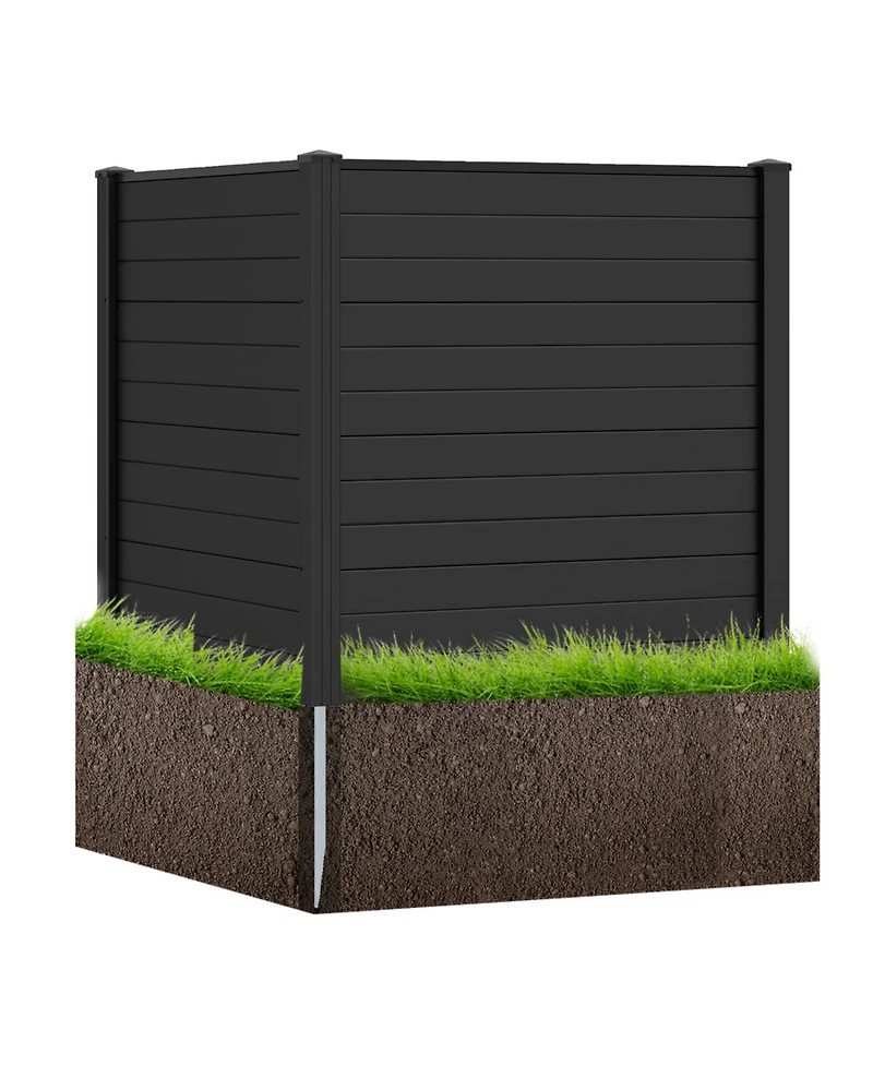 sumyeg Freestanding Air Conditioner Fence with Metal Ground Stakes