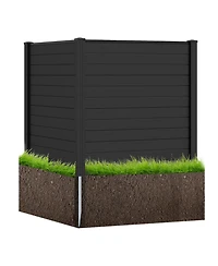 sumyeg Freestanding Air Conditioner Fence with Metal Ground Stakes
