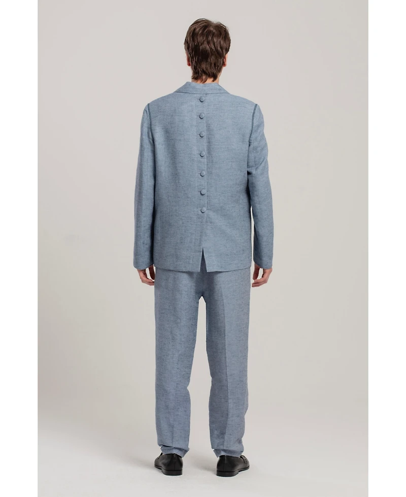 Pcfg Men's Free Heaven Linen Oversized Blazer