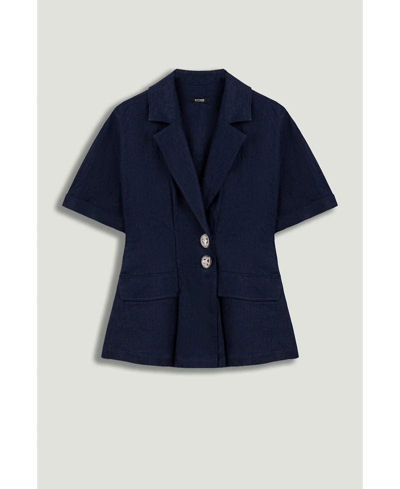 Nocturne Women's Short Sleeve Blazer Jacket