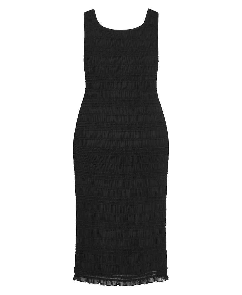 City Chic Women's Plus Emelia Sleeveless Shirred Dress