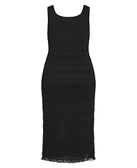 City Chic Women's Plus Emelia Sleeveless Shirred Dress