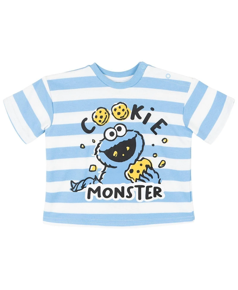 Sesame Street Baby Boys' 2-Piece ( 0 to 3 24 M ) T-Shirt and Shorts Set