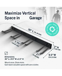 Xdovet Garden Tool Wall Mount Organizer Rack with Hooks