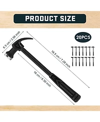 Xdovet Mini Plastic Claw Hammer Household Diy Tool