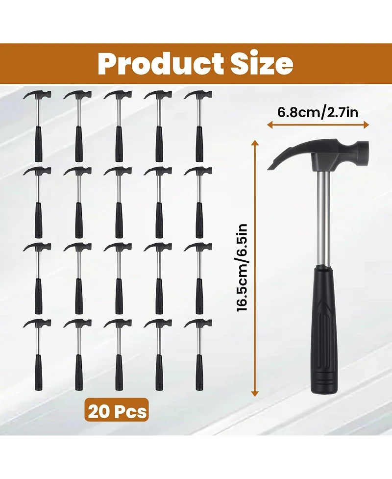 Xdovet Mini Claw Hammer Non-slip Rubber Handle Woodworking Diy Tools