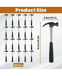 Xdovet Mini Claw Hammer Non-slip Rubber Handle Woodworking Diy Tools