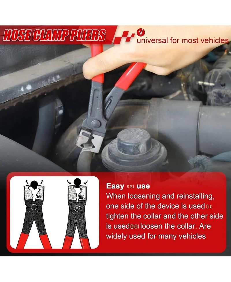 Xdovet Electrical Disconnect Pliers Automotive Plug Tool Hose Clamp