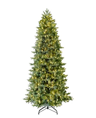 Puleo International 6.5" Pre-Lit Artificial Slim Noble Fir Tree