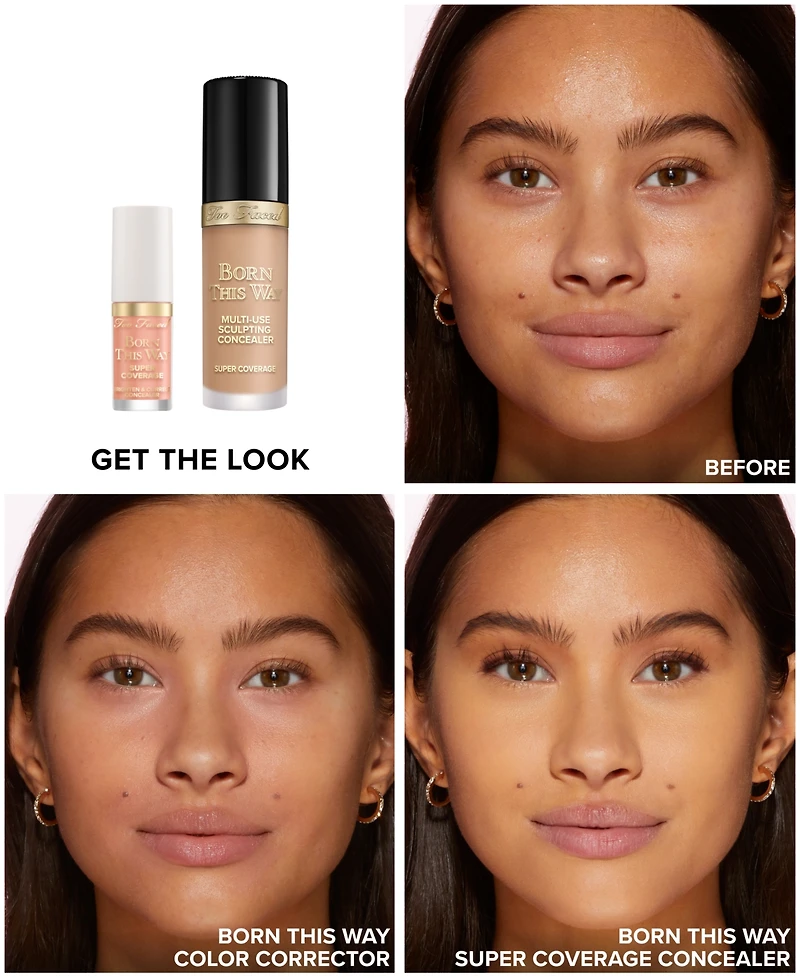 Too Faced Born This Way Super Coverage Brighten and Correct Concealer, 0.6 oz.
