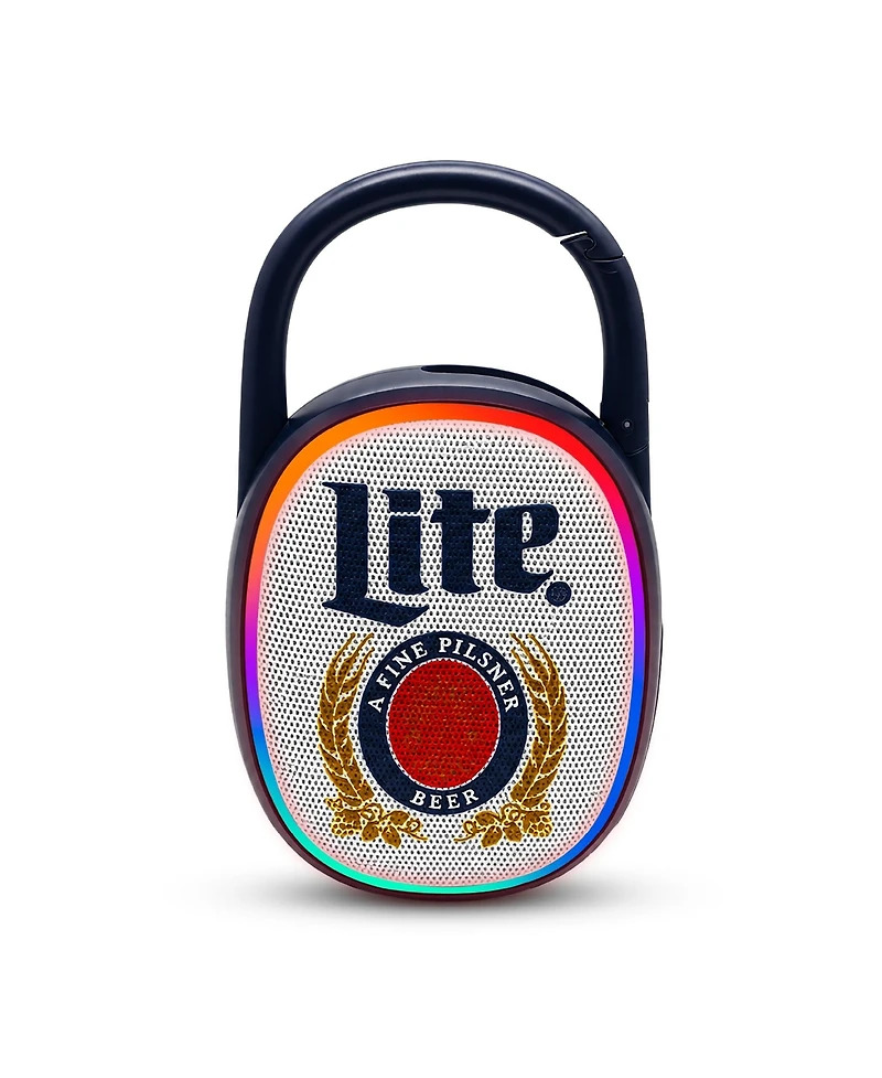 Miller Lite Backpack Clip Bluetooth Speaker and Fm Radio