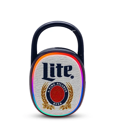 Miller Lite Backpack Clip Bluetooth Speaker and Fm Radio