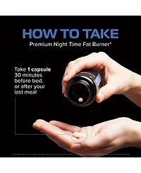 Nobi Nutrition Night Time Fat Burner Capsules, Nobi Nutrition, 60ct