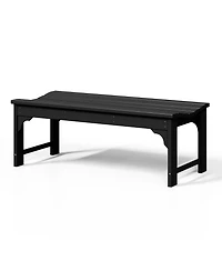 WestinTrends Backless All-Weather Outdoor Bench for Patio Garden