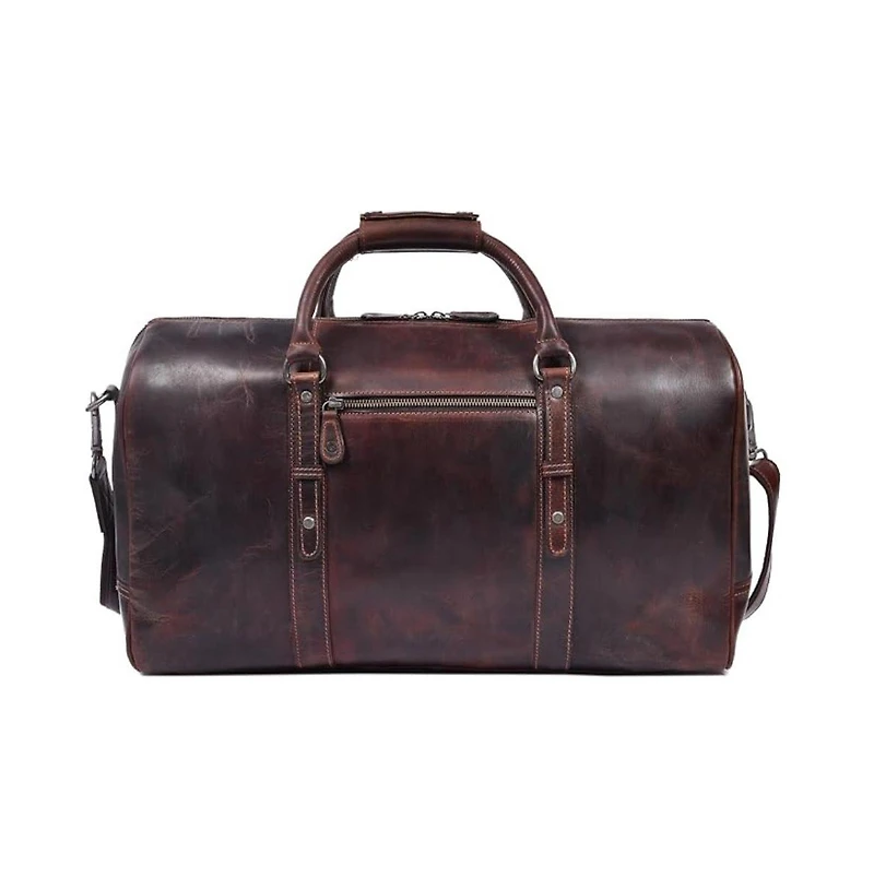 20 Inch Velour Leather Duffle Bag
