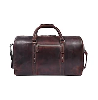 20 Inch Velour Leather Duffle Bag