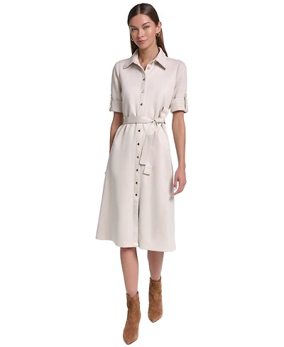 Halston Women's Belted Midi Dress