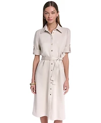 Halston Women's Belted Midi Dress