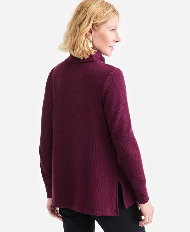 Style & Co Women's Long-Sleeve Thermal Turtleneck Top, Macy's Exclusive