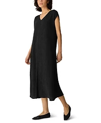 Eileen Fisher Women's V-Neck Cap-Sleeve Dress