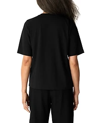 Eileen Fisher Women's Extra-Fine Ponte Short-Sleeve T-Shirt