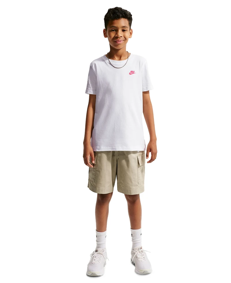 Nike Boys' 8-20 Sportswear Logo Print Short-Sleeve T-Shirt