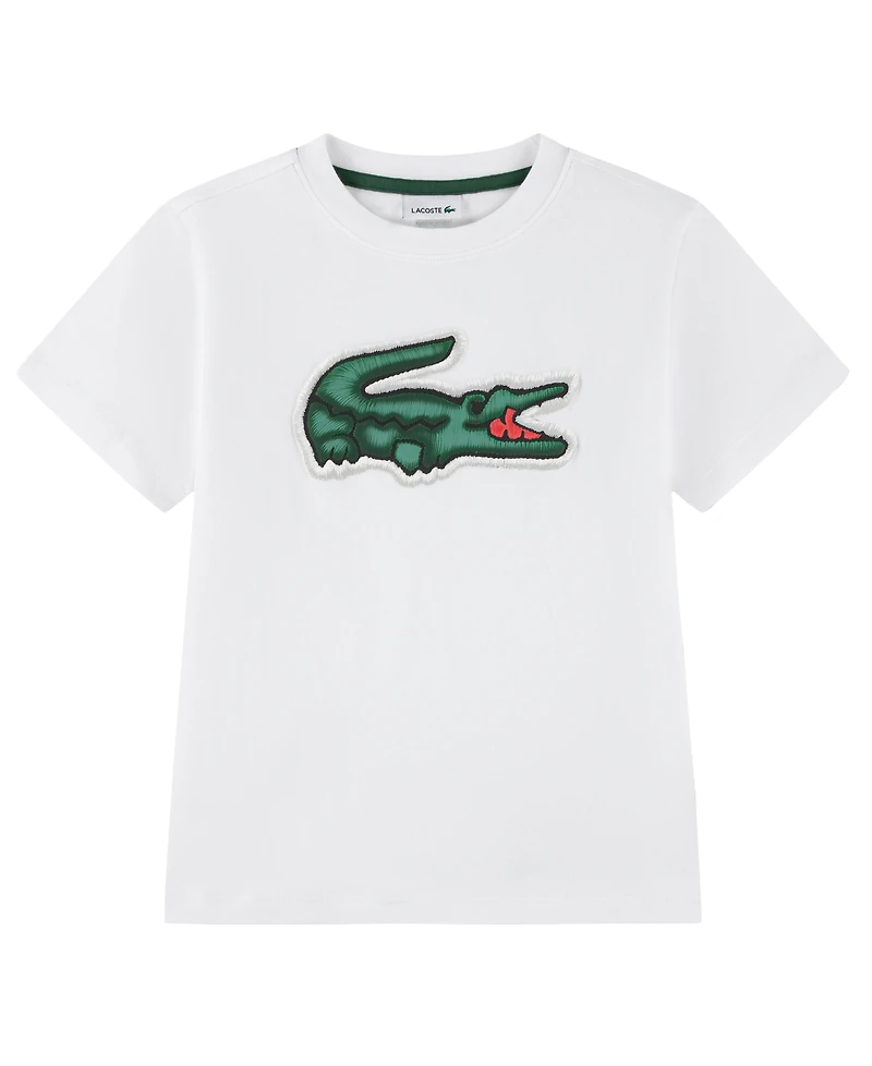 Lacoste Boys' 10-16 Short-Sleeve Logo Patch T-Shirt