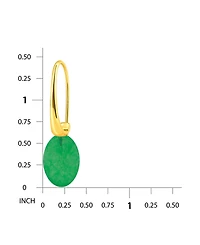 Macy's Oval Shape Drop on Hardwire Fishhook Closure Earrings