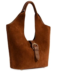 Sam Edelman Lucy Genuine Leather Buckle Extra-Large Tote Handbag