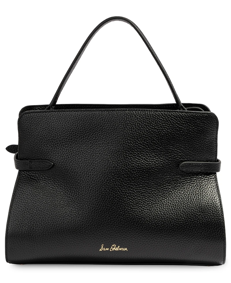 Sam Edelman Structured Florence Medium Leather Satchel Handbag