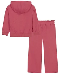 Tommy Hilfiger Girls' 2T-6X Long-Sleeve Hoodie and Pants, 2-Piece Set