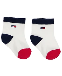 Tommy Hilfiger Baby Boys' Long-Sleeve Bodysuit and Pants with Socks, 3-Piece Set