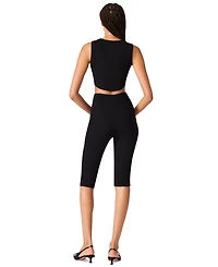 Steve Madden Women's High-Rise Teri Knit Capris