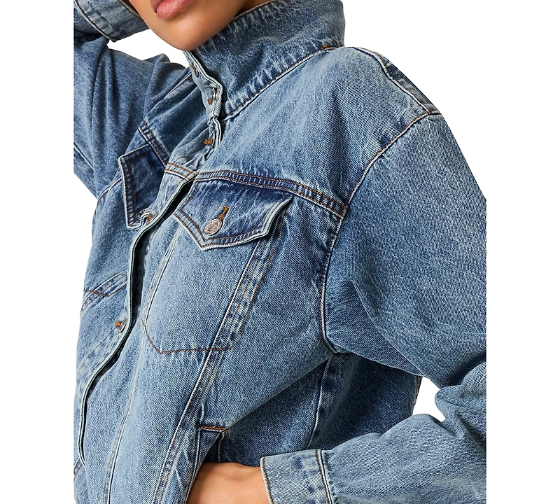 Steve Madden Women's Allyson Long-Sleeve Cotton Jacket