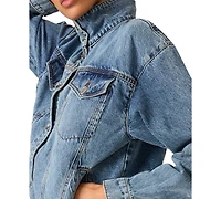Steve Madden Women's Allyson Long-Sleeve Cotton Jacket
